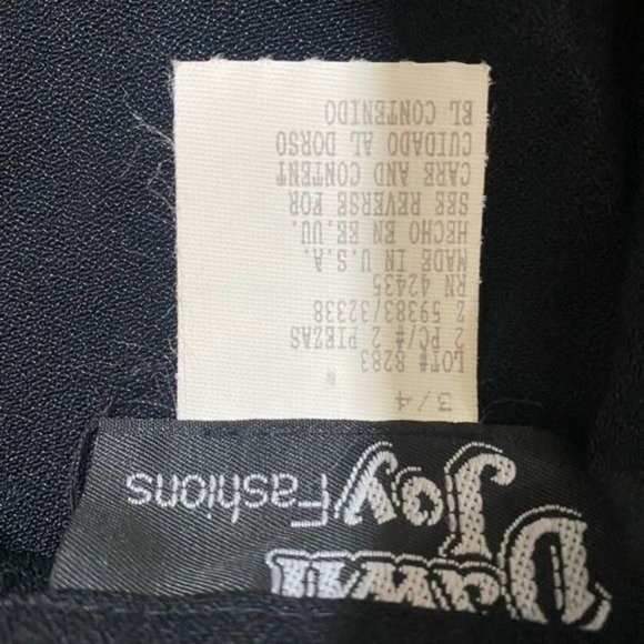 Vintage 80s USA Womens sheer sleeve bolero black size 3/4 - Picture 5 of 10